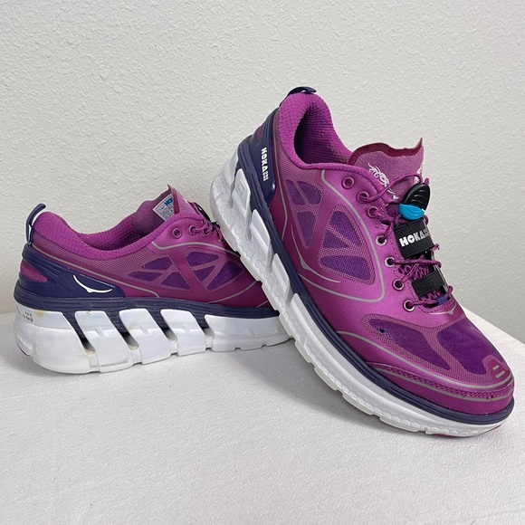 Hoka One One Shoes - Hoka One One Conquest Tarmac Mulberry Shoes 7.5